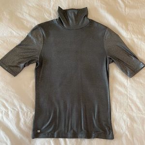 Lauren stretchy short sleeve turtleneck